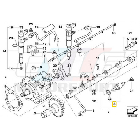 CAPTEUR DE PRESSION BMW ORIGINE  E46 E39 E38 X5 E53 13537812345 13537781486 13532247581 13537788164