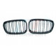 F20 F21 11-15 CALANDRE NOIR MAT DOUBLE BATONS BMW SERIE 1 F20 F21 PHASE 1 DE 07/2011 A 02/2015