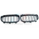 F20 F21 11-15 CALANDRE NOIR BRILLANT DOUBLE BATONS BMW SERIE 1 F20 F21 PHASE 1 DE 07/2011 A 02/2015