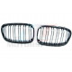 F20 F21 11-15 CALANDRE NOIR BRILLANT DOUBLE BATONS BMW SERIE 1 F20 F21 PHASE 1 DE 07/2011 A 02/2015