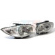 BMW SÉRIE 1 E81 E82 E87 E88 (04-11) PHARES AVANT DESIGN ANGEL EYES JAUNE FOND GRIS