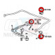 KIT SILENT-BLOCS BIELLETTE BARRE STABILISATRICE AV BMW E30 E36 Z3 Z1 031525B 031525A STRONGFLEX