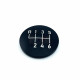 PASTILLE 6 VITESSES RONDES ALUMINIUM USINEE GRAVEE LASER