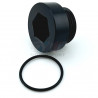 Bouchon de différentiel aimanté M22x1.5 avec joint torique – BMW Aluminium anodisé noir 33117525064 33-11-7-525-064