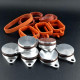 KIT BOUCHON CLAPET ADMISSION 6x33MM AVEC JOINT 330d 530d 325d 525d 535d 635d 730d X3 3.0d X5 X6 BMW