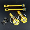 Attache Capot Type Dakar Or - Aluminium Anodisé - Paire Universelle