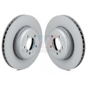 348X30mm Paire de disques sur bol alu avant ZIMMERMANN pour bmw E60 E61 E63 E64