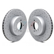 348X30mm Paire de disques monobloc Sport avant ZIMMERMANN pour bmw E60 E61 E63 E64
