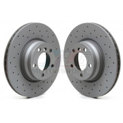 330x24mm Paire de disques avant ZIMMERMANN SPORT pour BMW F22 F23 F30 F31 F34 F32 F33 F36