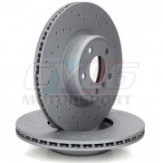 330x24mm Paire de disques avant ZIMMERMANN monobloc sport pour BMW G30 G31 X3 G01 X4 G04 G4 G4 G29