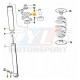 Joint de coupelle de suspension et renfort ar bmw 33526772864