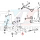 Kit réparation silent-blocs et outil pour bras inferieur de suspension BMW 33326754558 33326754557