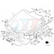 Tirette de commande ouverture capot avant partie 1 BMW E39 51-23-8-176-595 51238176595