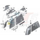 Support triangle de signalisation d'avertissement sécurité BMW ORIGINE 51-49-7-167-548 51497167548