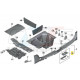 Cache fermeture de coffre noir E91 TOURING BREAK BMW ORIGINE