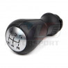 POMMEAU DE LEVIER DE VITESSES BVM5 CUIR NOIR ET ALUMINIUM CITROEN ORIGINE BERLINGO JUMPY SPACETOURER