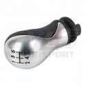 POMMEAU DE LEVIER DE VITESSES BVM5 CUIR NOIR ET ALUMINIUM CITROEN C5 I II XSARA PICASSO