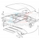E36 CABRIOLET Kit réparation element montant BMW ORIGINE