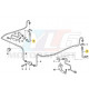 Durite flexible de frein arriere intermediaire 224mm pour bmw E36 34-32-1-159-524 34321159524 34 32 1 159 524 1159524