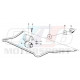 E21 Rondelle liaison barre stabilisatrice bras avant Bmw origine 31351123140