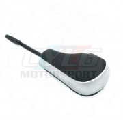 Pommeau de Levier Boîte Auto Simili Cuir Gris Mat pour bmw serie 3 e46