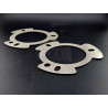 Plaques de renfort tourelles avant BMW E46 2002–2006 – Inox 2,5 mm