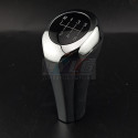 Pommeau 6 vitesses gris cuir/alu type M – Compatible BMW 25117566267