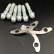 KIT CARDAN TOLE + VIS TORX DE PONT M10x43 CYL6 MOTORSPORT