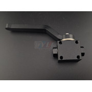 Vanne de circuit de freinage paddock noire – CNC 1/8" NPT aluminium