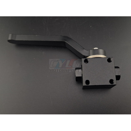 Vanne de circuit de freinage paddock noire – CNC 1/8" NPT aluminium