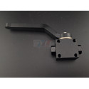 Vanne de circuit de freinage paddock noire – CNC 1/8" NPT aluminium