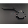 Vanne de circuit de freinage paddock noire – CNC 1/8" NPT aluminium