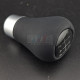 Pommeau M cuir noir BMW 6 vitesses – Bague alu – 25117896031