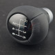 Pommeau M cuir noir BMW 6 vitesses – Bague alu – 25117896031