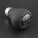Pommeau M cuir noir BMW 6 vitesses – Bague alu – 25117896031