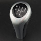 Pommeau 5 vitesses gris cuir/alu type M – Compatible BMW 25111221546