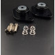 BMW E30/E36/E46/Z3/Z4 – Supports supérieurs d’amortisseur arrière 10 mm avec silent-blocs poly 85ShA (paire)