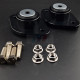 BMW E30/E36/E46/Z3/Z4 – Supports supérieurs d’amortisseur arrière 10 mm avec silent-blocs poly 85ShA (paire)