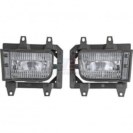 Paire de feux antibrouillard transparents BMW E30 Phase 2 – Adaptables (63171385945 / 63171385946)