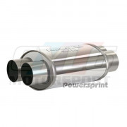 SILENCIEUX BI-TUBE OVAL Lg D'ABSORPTION 250 MM 