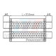 SILENCIEUX UNIVERSEL OVAL 350MM Ø50