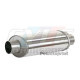 SILENCIEUX Y-TUBE OVAL Lg D'ABSORPTION 450 MM 
