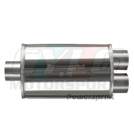 SILENCIEUX Y-TUBE OVAL Lg D'ABSORPTION 450 MM 
