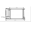 E30 318 IS RADIATEUR A440MM 