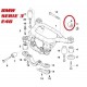 E46 SAUF M3 SILENT BLOCS DE SUPPORT DE PONT AR 