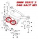 E46 SAUF M3 SILENT BLOCS AVANT DE SUPPORT DE PONT AR 